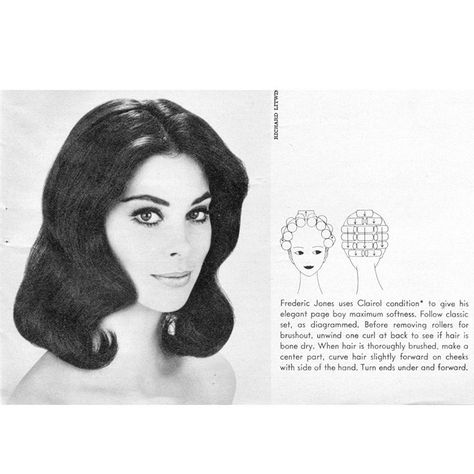 70s Hair Roller Pattern, Hair Rollers Pattern, Roller Setting Pattern, Roller Pattern, 50s Hair, Vintage Hairstyle, Vintage Hairstyles Tutorial, 1960s Hair, Vintage Curls