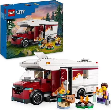 LEGO 60454 Holiday Camper Van Lego Camper Van, Lego Camper, Camping Toys, City Holiday, Lego Disney Princess, Lego City Sets, Adventure Campers, Toy Playset, Build A Camper Van