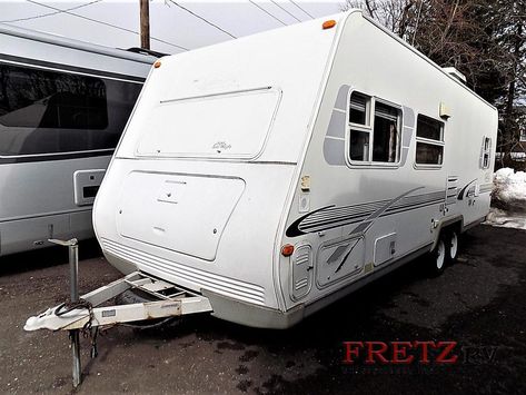 Used 2002 R-Vision Trail Lite 7253 Travel Trailer at Fretz RV | Souderton, PA | #14487 Stealth Camper Trailer, Gooseneck Enclosed Trailer Camper, Trillium Trailer, Lite Travel Trailers, Aristocrat Trailer, Blow Out, Rv Camper, Not Perfect, Travel Trailer