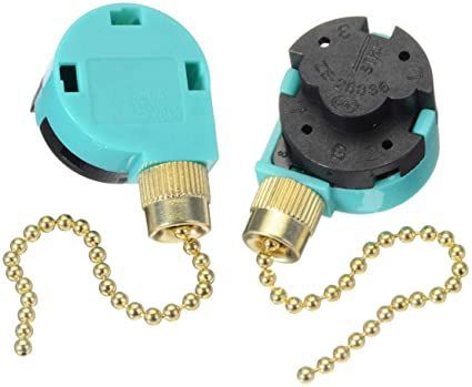 2 pack Ceiling Fans Replacement Parts 268S6, Ceiling Fan Switch 3 Speed 4 Wire Pull Chain Cord Switch Appliances Replacement Speed Control for Ceiling Fans Wall Lamps-Gold Ceiling Fan Switch, Fan Pull Chain, Ceiling Fan Pull Chain, Ceiling Fan Pulls, Fan Pulls, Pull Chain, Wall Fans, Ceiling Fans, Ceiling Fan