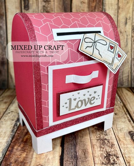 The Cutest Mail Box Gift Boxes! – MIXED UP CRAFT Mail Box Gift, Card Mailbox, Girls Valentines Boxes, Mixed Up Crafts, Diy Valentines Box, Diy Mail, Valentine Card Box, Diy Mailbox, Valentine Mailbox