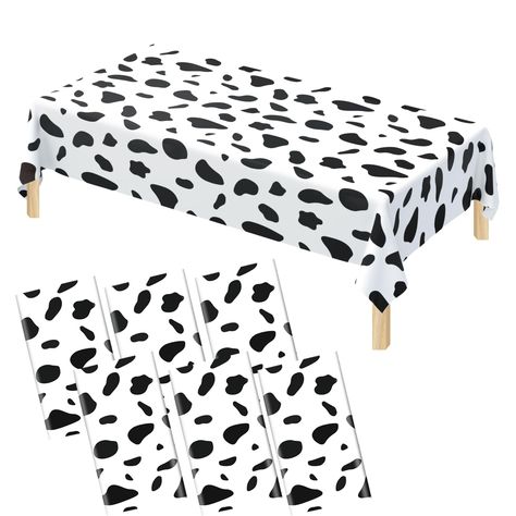 PRICES MAY VARY. What You Will Get: The package includes 6 pcs black and white cow print tablecloth, nice combination for you to use in daily life or important occasions enhancing the atmosphere for your event. Unique Design：The cows tablecloth is made of Good quality plastic, which is safe, harmless, and odorless. Very suitable for birthday themed parties, with a cow print birthday decorationssize of approximately 54 × 108 inches, suitable for most tables and scenes, with clear patterns, very s Cow Print Birthday, Outdoor Picnic Table, Picnic Table Covers, Cow Baby Showers, Farm Cow, Outdoor Picnic Tables, White Cow, Birthday Supplies, Outdoor Picnic