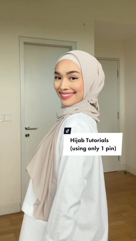 1 pin hijab tutorial for you girls to try! Chiffon shawls from Layersc... | TikTok Chiffon Shawl, Hijab Tutorial, Shawl, Chiffon, On Instagram, Instagram