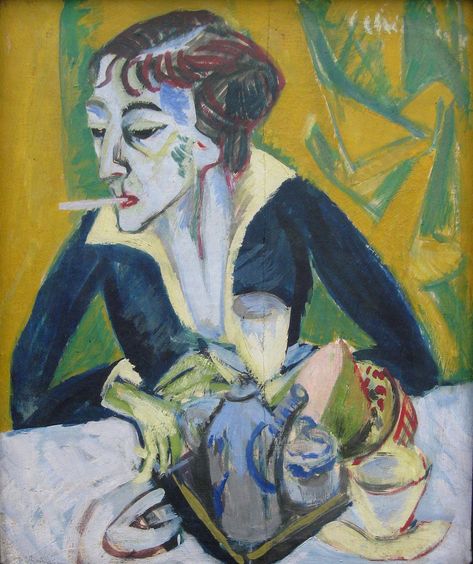 German Expressionism Ernst_Ludwig_Kirchner_Erna_1930 David Park, Ernst Kirchner, Bay Area Figurative Movement, Ludwig Kirchner, Figurative Kunst, Ernst Ludwig Kirchner, Expressionist Artists, German Expressionism, Expressionist Art