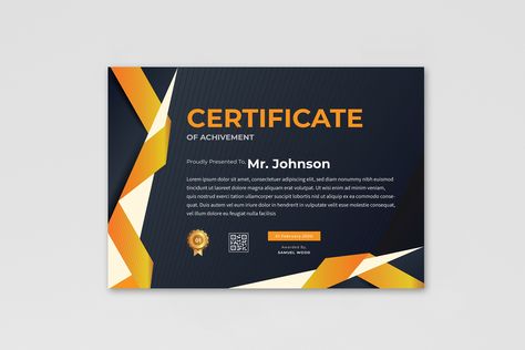 Multipurpose Certificate Design by ZAAS on @creativemarket Certificate Design Template, Text Tool, Creative Stationery, Certificate Design, Stationery Templates, Creative Team, Design Assets, Lorem Ipsum, Design Template