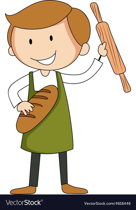 Baker Cartoon, Baker Man, Baking Stuff, Man Cartoon, Boy Illustration, Doodle Style, Grade 7, Cartoons Png, Baker Boy