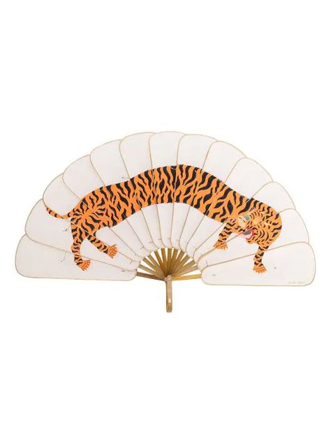 Stocking Fillers For Her, Composition Design, Paper Fans, Sumi E, 영감을 주는 캐릭터, Tiger Print, Hand Fan, World Of Fashion, Art Inspiration