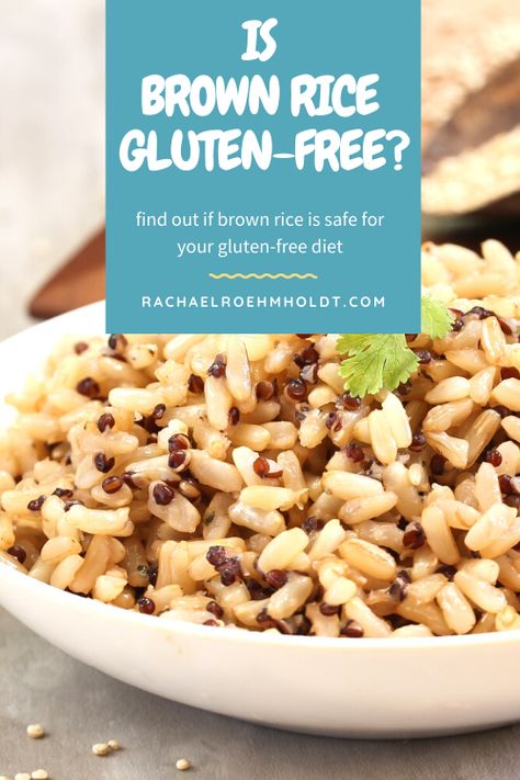 Rice Recipes For Dinner, Brown Rice Recipes, Gluten Free Oatmeal, Power Foods, Healthy Food Options, Healthy Crockpot Recipes, Gluten Free Diet, White Rice, Dietary Fiber