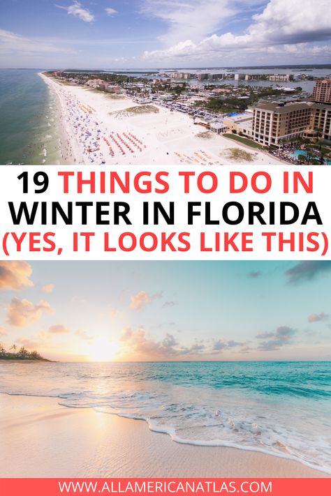 Check out this guide to winter in Florida, including a winter in Florida packing list, some winter in Florida quotes, and a guide to what to do in Florida in the winter including the best theme parks, beautiful beaches, and festive celebrations during Christmas in Florida. Florida In The Winter, Winter In Florida Outfits, What To Do In Florida, Florida Packing List, Florida In February, Florida In January, Florida Packing, Florida In December, Beach Trip Packing List