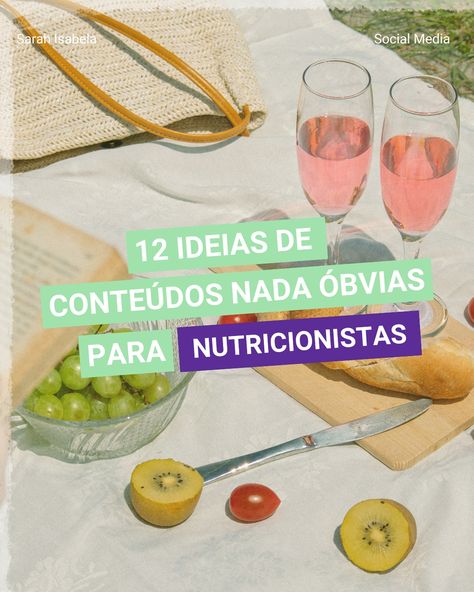 É nutri e está precisando de ideias por aí? Se liga nessas dicas nada óbvias para nutricionistas que vão te ajudar na hora de criar conteúdo. Salva esse post pra não perder! 😉📌 #Nutricionista #Criaçãodeconteudo #socialmediabrasil