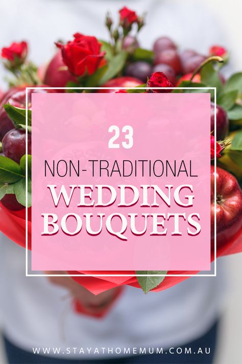 Alternate Wedding Bouquets, Something Other Than A Bouquet, Different Wedding Bouquets Unique, Pagan Bouquet, Nontraditional Wedding Bouquets, Alternate Wedding Bouquet Ideas, Flowerless Wedding Bouquet, Non Traditional Wedding Bouquets, Wedding Bouquet Substitute