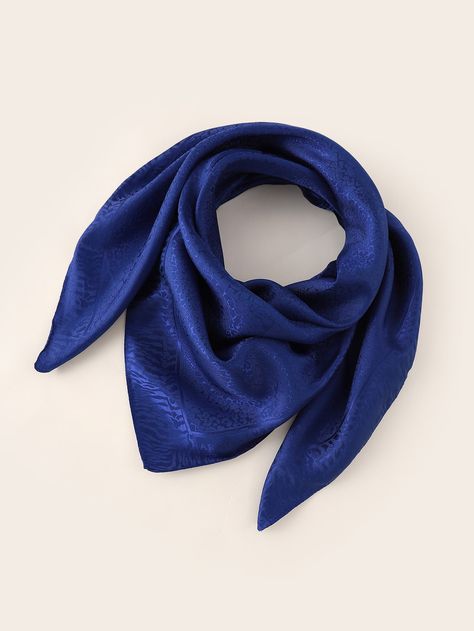 Royal Blue Casual   Polyester Plain Bandana Hijab    Women Accessories Blue Hijab, Neckwear Women, Women's Jewelry And Accessories, Trendy Fashion Women, Bandanas, Fashion Online Shop, All Fashion, Fashion Clothes Women, Royal Blue