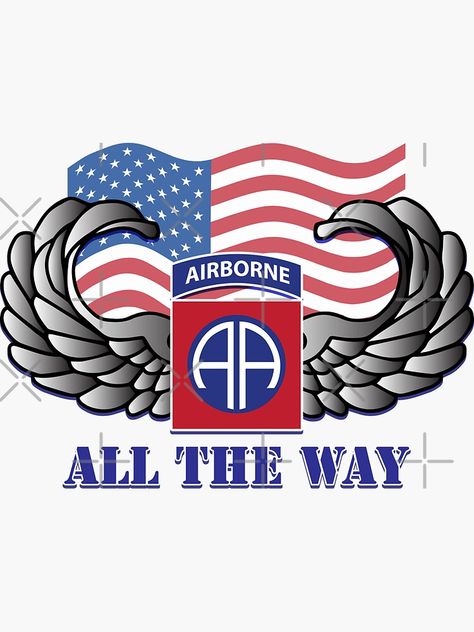 "82nd Airborne Division USA" Sticker by grafixsoldier | Redbubble Army Airborne, Airborne Ranger, 82nd Airborne Division, 82nd Airborne, Army Strong, Army Veteran, Teacher Appreciation Gifts, Sport Team Logos, Division