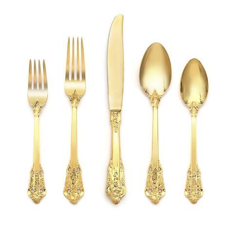 Luxury Cutlery, Stainless Steel Silverware, Gold Cutlery, Flatware Storage, Gold Flatware, Stainless Steel Cutlery, Silver Flatware, Stainless Steel Flatware, Elegant Dining