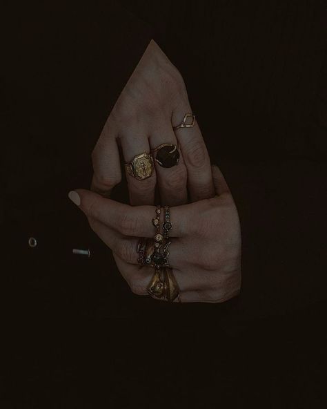 Dark Academia Rings, Moonlight Aesthetic, Academia Jewelry, Writing Aesthetics, Hands With Rings, Dark Academia Jewelry, Andromeda Black, Stede Bonnet, No Ordinary Girl