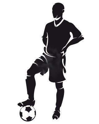 Soccer Silhouette, Football Fever, Running Silhouette, Sport Illustration, Sports Day, Soccer Player, Sports Art, Silhouette Art, Art Clipart