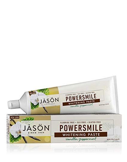 Amazon.com: JASON Powersmile Whitening Fluoride-Free Toothpaste, Vanilla Mint, 6 Ounce Tube: Gateway Aloe Vera Deodorant, Natural Toothpaste, Care Home, Peppermint Oil, Sls Free Products, Calcium Carbonate, Sensitive Teeth, Gel Moisturizer, Your Smile