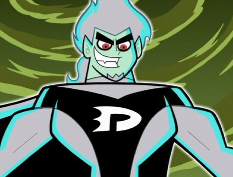 Dark Danny Danny Phantom Villains, Dark Danny, O Maskara, Dan Phantom, Male Cartoon Characters, 2000s Cartoons, Ghost Boy, Cartoon Tv Shows, Paranormal Activity