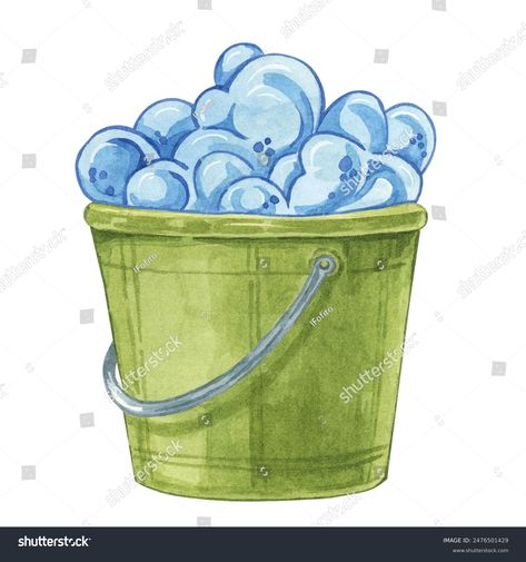 Green Mop Washing Bucket Blue Foam Stock Illustration 2476501429 | Shutterstock Mop Bucket, Science Signs, Schedule Design, Industrial Art, Shop Icon, Color Palette Generator, Holiday Illustrations, Collage Maker, Personalized Books