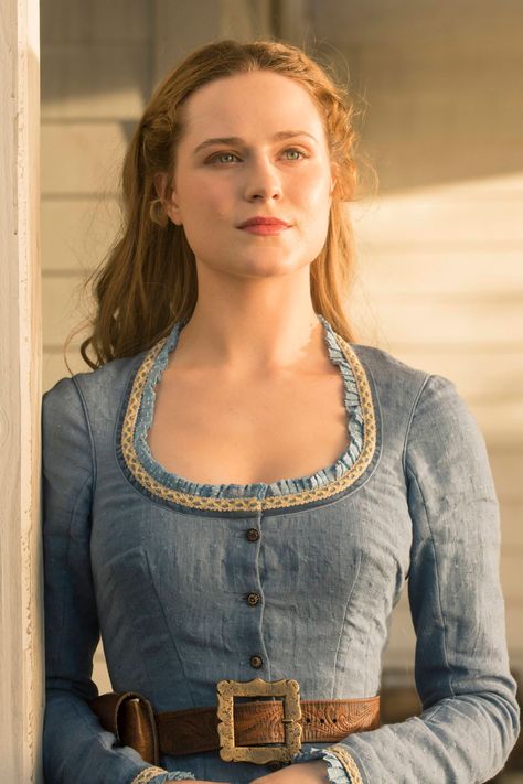 Westworld season one Evan Rachel Wood Westworld, Westworld Costume, Westworld Dolores, Rachel Evan Wood, Dolores Westworld, Dolores Abernathy, Westworld Hbo, Action Bronson, Evan Rachel Wood