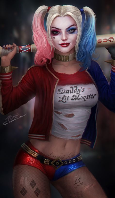 ArtStation - Harley Quinn, Helen Michaels Hailey Queen, Harley Quinzel, Der Joker, Harley Quinn Drawing, Harley Quinn Artwork, Harley Quinn Costume, Harley Quinn Art, Harley Quinn Cosplay, Batman The Dark Knight