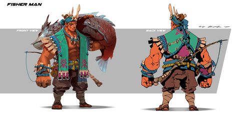 ArtStation - Fisher Man Concept, Rock D Fisherman Character Design, Fisherman Character, Zbrush Anatomy, Fisher Man, Character Design Concept Art, Warrior 3, Magic Design, Concept Art Character, Game Character Design