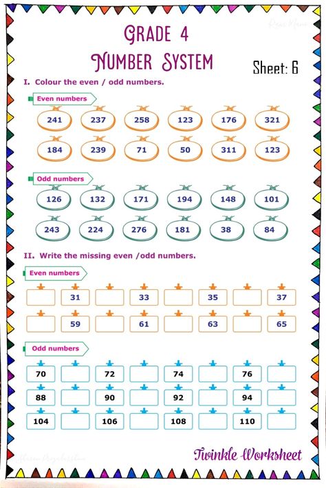 Even And Odd Numbers Worksheets, Odd And Even Numbers Worksheets, Maths Sums, Even And Odd Numbers, Easy Math Worksheets, Easy Math Activities, Math Fact Worksheets, Mental Maths Worksheets, Math Addition Worksheets