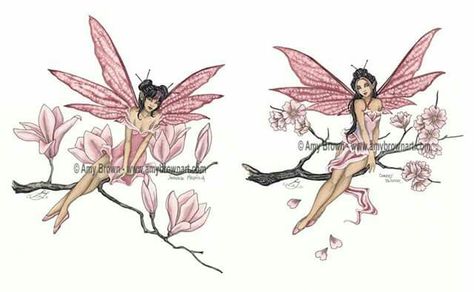 Fairies Tattoo, Dark Fairies, Amy Brown Art, Amy Brown Fairies, Japanese Magnolia, Fairy Tattoo Designs, Elves Fantasy, Amy Brown, Ceramics Art