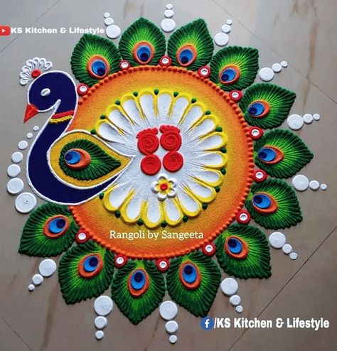 Mayur Rangoli Rangoli Design Images (Mayur Rangoli Rangoli Kolam Ideas) - 2022 Diya Design Rangoli, Happy Diwali Rangoli Designs Unique, Peacock Rangoli Designs Diwali Latest, Rangoli Designs Diwali Latest Images, Modern Rangoli Designs For Diwali, Unique Rangoli Designs For Competition, Dussehra Rangoli Designs, Rangoli Designs Latest Unique For Diwali, Unique Rangoli Designs Beautiful