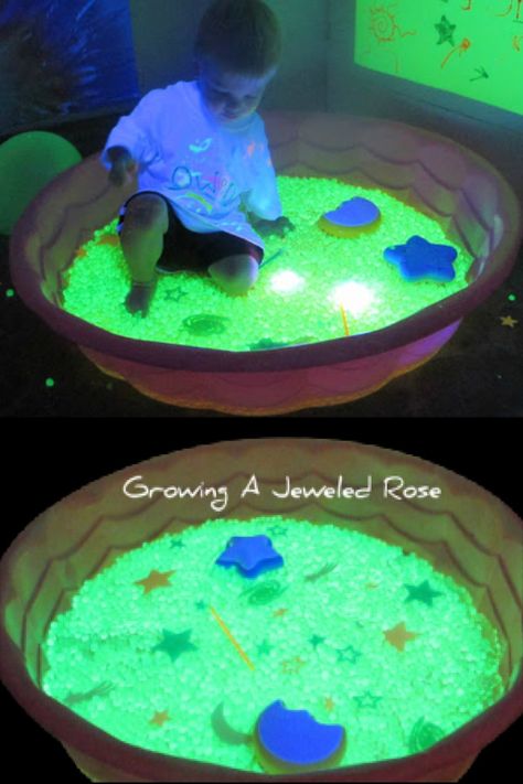 Glowing Party for Kids Outer Space Glow Party, Glow In The Dark Pinata, Glow In The Dark Under The Sea Party, Glow In The Dark Ocean Theme, Glow Party Game Ideas, Black Light Ocean Theme, Glow Activities For Kids, Glow In The Dark Party Ideas For Kids, Birthday Activities For Kids