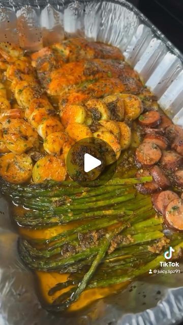 Seafood Network🦞🦐🦀🦑🐙🍤 on Instagram: "Lazy Seafood Bake  @__kaylabee_  Let’s go cook some seafood!!!!🍣🦞🦀🍤 🦐 🦑  #seafoodnetwork#seafoodlover#seafood#seafoodnetworkcookbook" Lazy Seafood Pan, Seafood Network Recipes, Seafood Sheet Pan Dinners, Seafood Meal Prep, Baked Seafood Casserole, Pan Potatoes, Lazy Meals, Seafood Casserole Recipes, Potatoes Asparagus