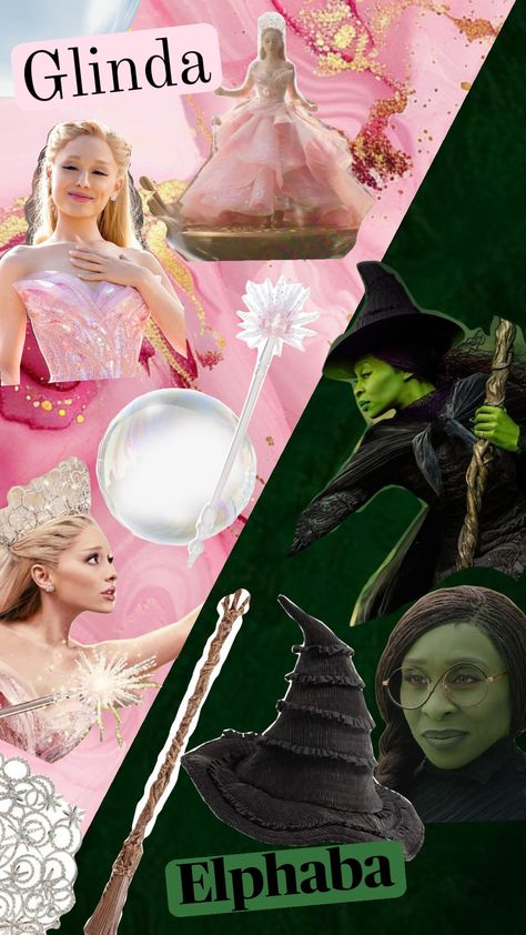 Wicked Wicked Wallpaper, Wicked Stuff, Movie Stickers, Wicked Art, Elphaba And Glinda, Wicked Movie, Wicked Musical, Cynthia Erivo