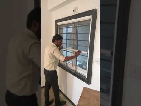 Mosquito net roller model - YouTube Mosquito Sliding Window, Mosquito Net Window Design, Sliding Mosquito Net Window, Net Window Design, Slider Window Designs, Window Mosquito Net Ideas, Sliding Mosquito Net Door, Sliding Windows Ideas, Mosquito Net Ideas