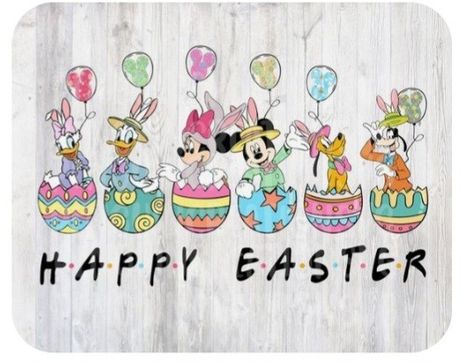 Disney Happy Easter, Happy Easter Disney, Mickey Easter, Winnie The Pooh Decor, Holiday Wallpapers, Mickey Cartoons, Rabbit Png, Mouse Wallpaper, Disney Easter