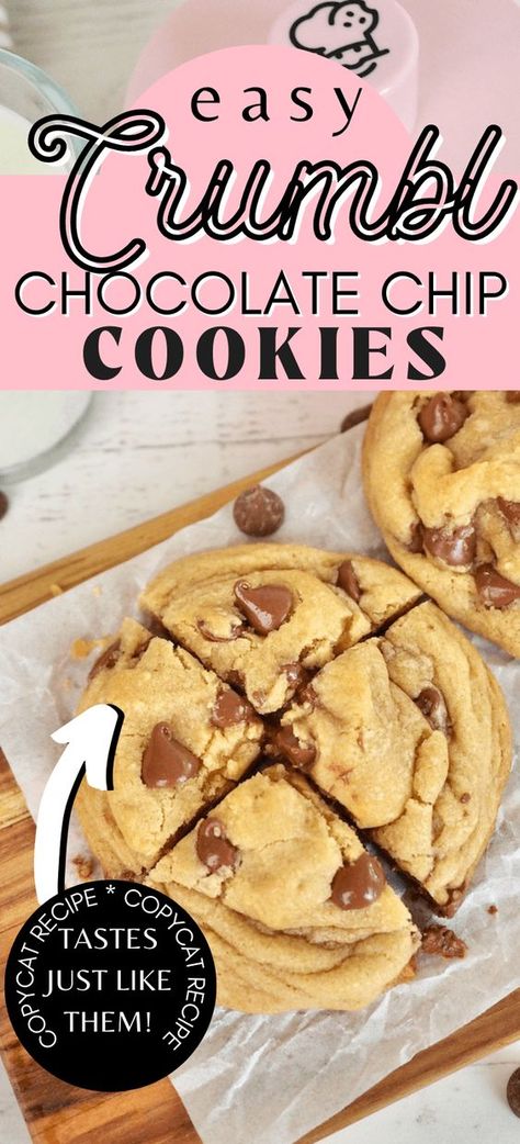 Crumbl Chocolate Chip Cookies, Soft Chocolate Chip Cookies Recipe, Soft Chewy Cookies, Crumble Cookie Recipe, Soft Chocolate Chip Cookies, Chocolate Chip Cookie Recipe, Gourmet Cookies, Chocolate Cookie Recipes, Chocolate Chip Recipes