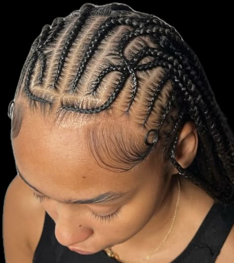 Cornrows With Box Braids, Box Braids, Black Hair, Hair Inspo, Cute Hairstyles, Braided Hairstyles, Beautiful Hair, Hair Inspiration, Braids