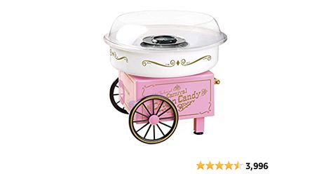 Amazon.com: Nostalgia Cotton Candy Machine - Retro Cotton Candy Machine for Kids with 2 Reusable Cones, 1 Sugar Scoop, and 1 Extractor Head – Pink Cotton Candy Maker, Floss Sugar, Cotton Candy Cone, Candy Maker, Candy Cotton, Candy Kit, Candy Cone, Sugar Free Candy, Fun Birthday Party