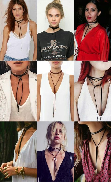 The gypsy wrap choker is very easy to style and Choker Outfit, Choker Style, Neck Piece, Mode Inspiration, Hippie Style, Ideias Fashion, Choker, Summer Outfits, Summer Fashion