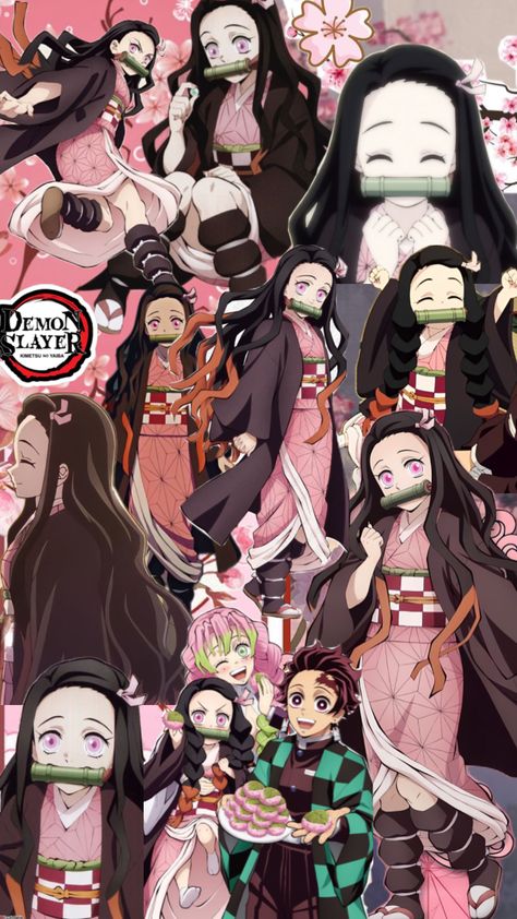 #nezuko #nezukokamado #demonslayer #anime #aesthetic #wallpaper #collage #pink #pinkaesthetic #demonslayerwallpaper #animeaesthetic #animeshuffles #animewallpaper #aestheticwallpaper #pinkwallpaper Anime Aesthetic Wallpaper, Aesthetic Wallpaper Collage, Wallpaper Collage, Borders For Paper, Anime Aesthetic, Pink Wallpaper, Pink Aesthetic, Aesthetic Wallpaper, Anime Wallpaper