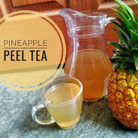 Pineapple Peel Tea Pineapple Peel Tea, Tropical Recipes, Pineapple Tea, Tropical Food, Make Tea, Mint Tea, How To Make Tea, Pineapple Juice, Mint Leaves