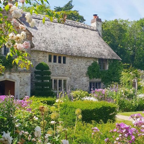 @peppertreeliving shared a photo on Instagram: “This 17th century thatched cottage in Hointon, Devon England is so beautiful! @millieandgreen #southwoodfarm #honiton #honitondevonengland…” • Jun 13, 2020 at 6:35pm UTC Cottage Design Ideas, Thatch Cottage, Outdoor Space Design, Cottage Farm, Cottage Exterior, Cottage Style Decor, English Cottage Garden, Devon England, Garden Tool Set