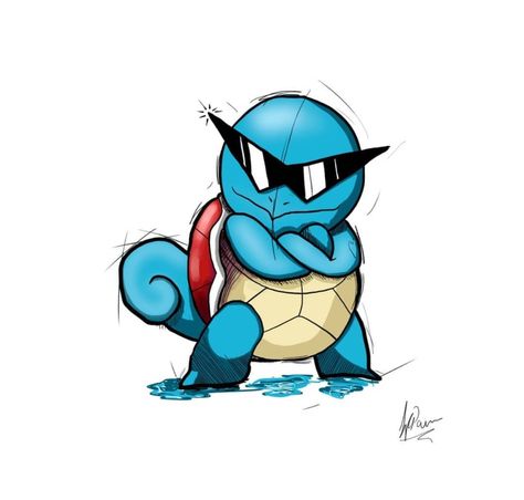 Cool Squirtle Tattoo, Squirtal Pokemon Art, Squirtle Tattoo Black And White, Squirtle Tattoo Design, Squirtle Nails, Squirtle Squad Tattoo, Squirtle Pokemon Art, Squirtle Drawing, Squirtle Tattoo