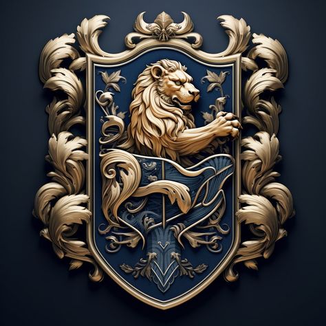 Code Of Arms Design, Fantasy Coat Of Arms, Iphone Wallpaper King, Lion Shield, Lion Emblem, Lion Crest, Knight Shield, Glitter Wall Art, Lion Artwork