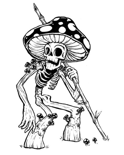 jaredfiorino: “Day 1 /// Poisonous . . . It’s that time of year again. Inktober is here. The culmination of my Inktober drawings will be used in a larger project that I’ll share at the end of the month. Happy inking everyone! #inktober #inktober2018... Ghost Mushroom Drawing, Shrooms Drawings, Creepy Plants Drawing, Creepy Mushroom Drawing, Weird Art Drawings, Canada Painting, Inktober Sketches, 2pac Art, Adventure Time Drawings