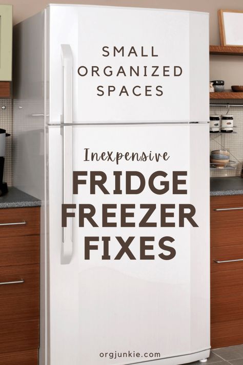 Fridge Organization Top Freezer, Organizing Top Freezer, Fridge Organization For Small Fridge, Regular Fridge Organization, Organizing Top Freezer Fridge, Organizing Small Fridge, Organize Small Refrigerator, How To Organize A Small Refrigerator, Top Freezer Fridge Organization