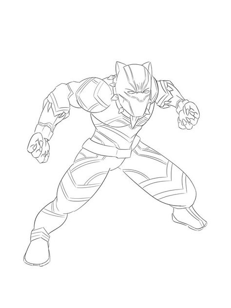 Free Black Panther coloring pages. Download and print Black Panther coloring pages Black Panther Coloring Pages, Panther Coloring Pages, Print Coloring Pages, Free Thanksgiving Coloring Pages, Avengers Drawings, Superhero Coloring Pages, Spiderman Coloring, Black Panther Wakanda Forever, Superhero Coloring