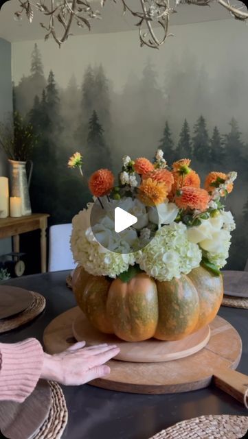 Pumpkin Floral Arrangements, Gardening Indoors, Amazon Home Finds, Pumpkin Vase, Events Decor, Home Finds, Small Pumpkins, Pumpkin Decor, Pumpkin Season