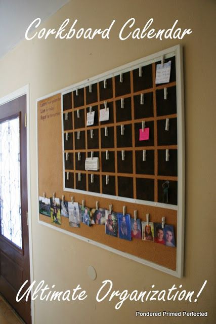 Corkboard Calendar, Family Command Center, Ideas Para Organizar, Deco Originale, Fairy Doors, Family Organizer, Cork Board, Grand Opening, Bulletin Board