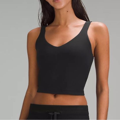 Lululemon Align Tank Top Light Support, A/B Cup Black Brand New Size 6 Align Tank Top, Align Tank, Lululemon Align Tank, B Cup, Lululemon Align, Lululemon Women, Top Light, Sleeveless Tank Top, Black Tank Tops