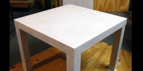 IKEA side tables are nice and cheap, but what if you're looking for something a little more decorative? Makeover your inexpensive side table with these DIYs! Checkers Table, Ikea Lack Side Table, Cheap End Tables, Ikea Side Table, Ikea Lack Table, Lack Table, End Table Makeover, Lego Table, Diy Patio Table